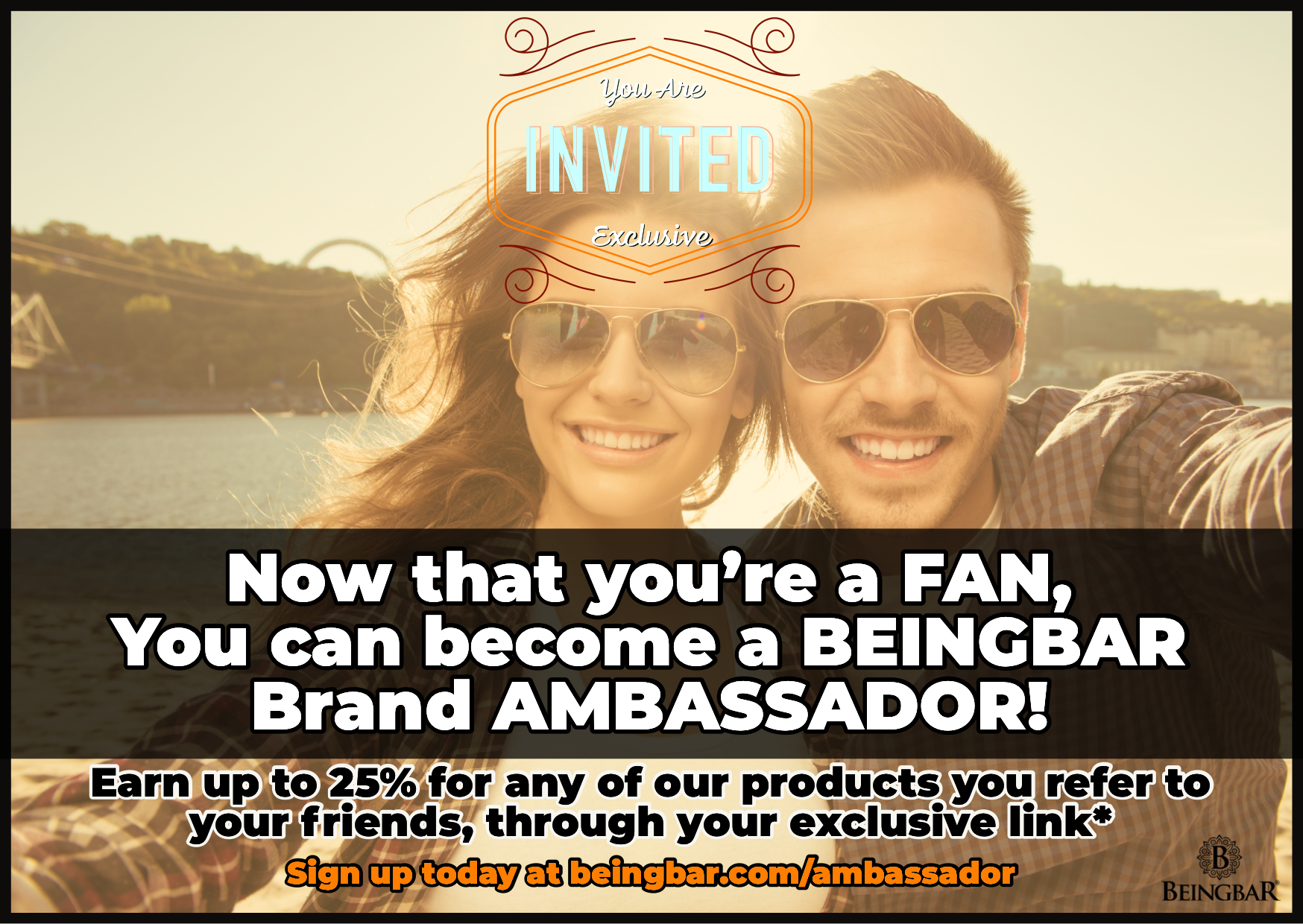 Become a BEINGBAR Ambassador - Join the Ambassador program