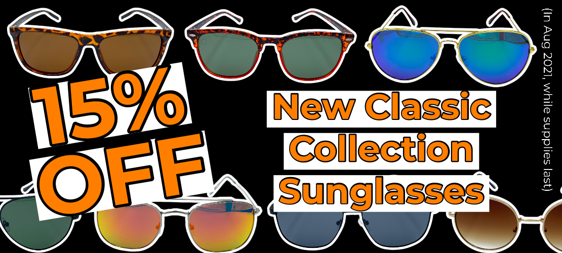 15 Percent Off All BEINGBAR New Classic Collection Eyewear in August 2021